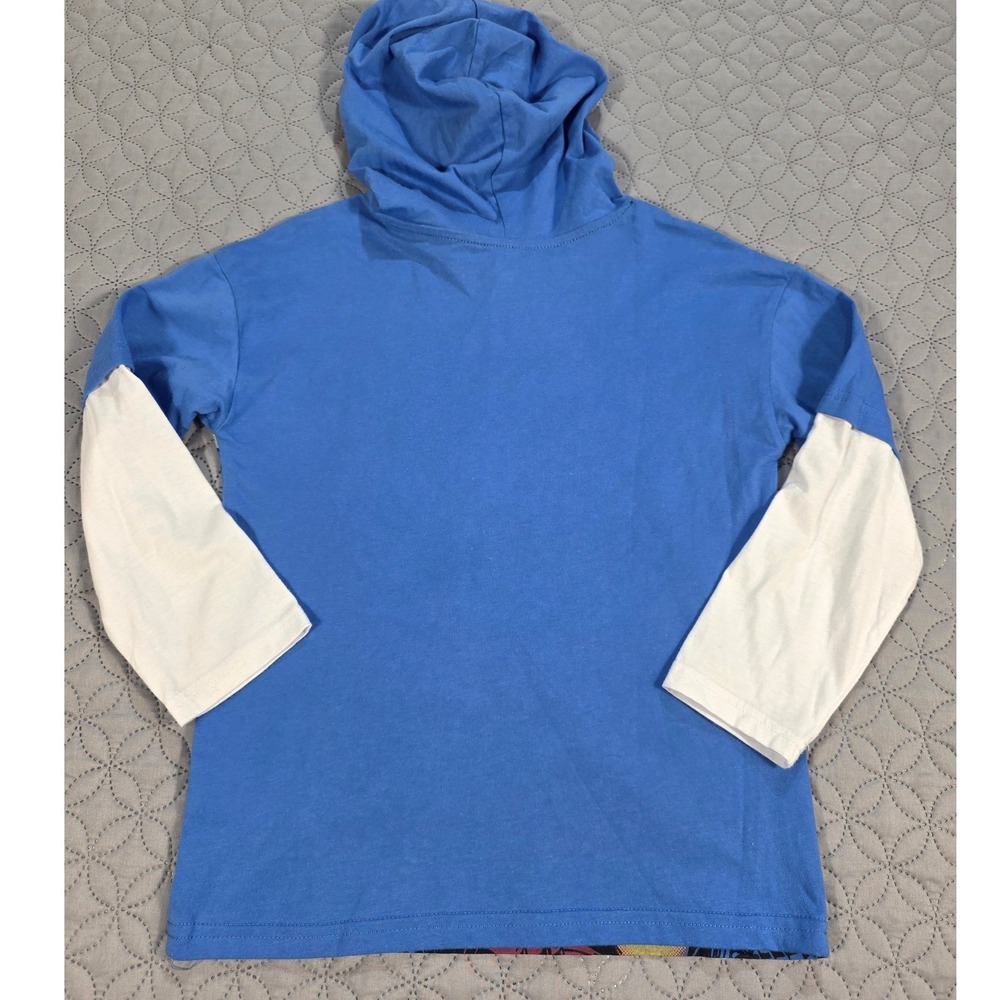 Marvel Avengers Boys Graphic Hoodie Blue White Captain America Iron Man Hulk 6 - Picture 6 of 7